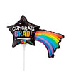 14 inch CONGRATS GRAD SHOOTING STAR MINI SHAPE (AIR - FILL ONLY) - LA Balloons