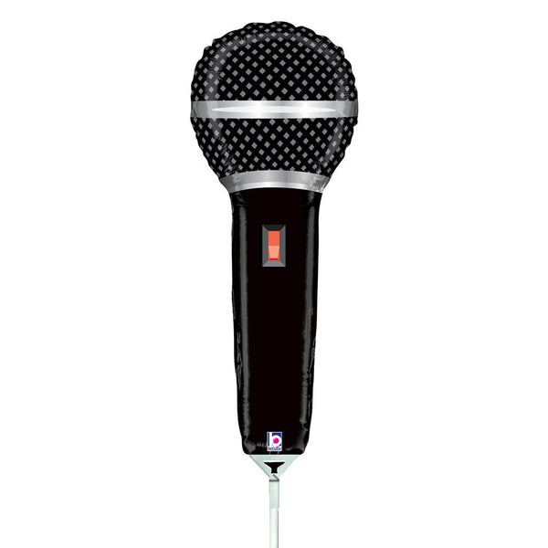 14 inch MICROPHONE MINI SHAPE (AIR - FILL ONLY) - LA Balloons