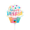 14 INCH MINI BIRTHDAY OMBRE CUPCAKE (AIR - FILL ONLY) - LA Balloons