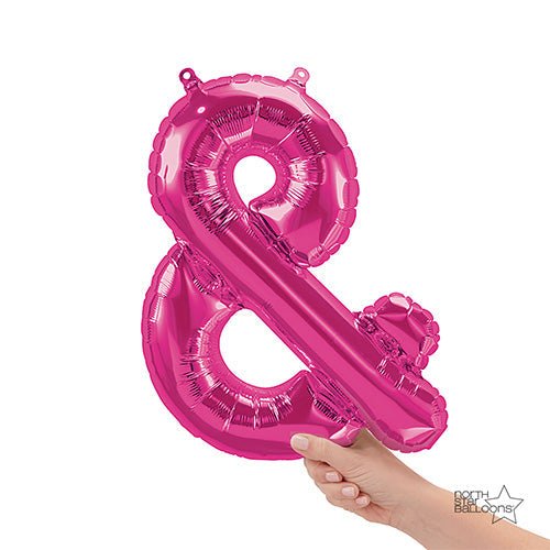 16 inch AMPERSAND - MAGENTA (AIR-FILL ONLY)