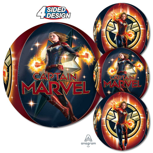 16 inch CAPTAIN MARVEL ORBZ - LA Balloons