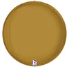 16 inch DIMENSIONALS SATIN GOLD GLOBE - LA Balloons