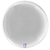 16 inch DIMENSIONALS SILVER GLOBE - LA Balloons