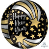 16 inch HAPPY NEW YEAR SHOOTING STARS ORBZ - LA Balloons