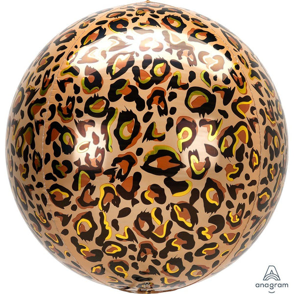 16 inch LEOPARD PRINT ORBZ - LA Balloons
