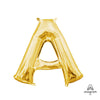 16 inch LETTER A - ANAGRAM - GOLD (AIR - FILL ONLY) - LA Balloons