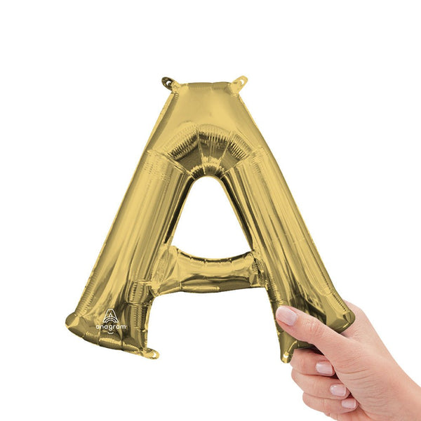 16 inch LETTER A - ANAGRAM - WHITE GOLD (AIR - FILL ONLY) - LA Balloons