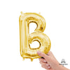 16 inch LETTER B - ANAGRAM - GOLD (AIR - FILL ONLY) - LA Balloons
