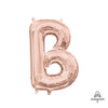 16 inch LETTER B - ANAGRAM - ROSE GOLD (AIR - FILL ONLY) - LA Balloons