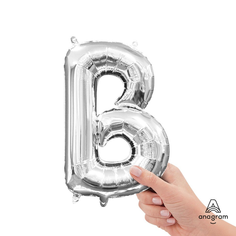 16 inch LETTER B - ANAGRAM - SILVER (AIR-FILL ONLY)