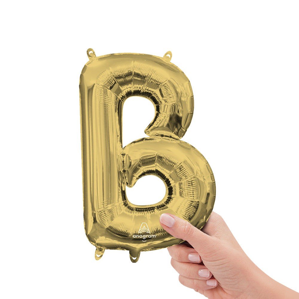16 inch LETTER B - ANAGRAM - WHITE GOLD (AIR-FILL ONLY)