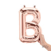 16 inch LETTER B - NORTHSTAR - ROSE GOLD (AIR - FILL ONLY) - LA Balloons
