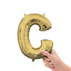 16 inch LETTER C - ANAGRAM - WHITE GOLD (AIR - FILL ONLY) - LA Balloons