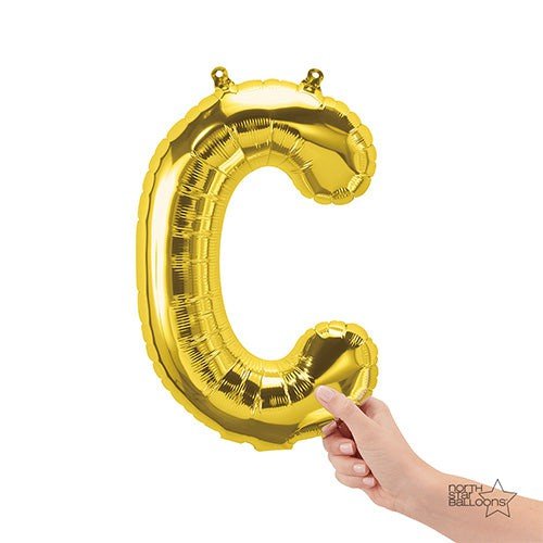16 inch LETTER C - NORTHSTAR - GOLD (AIR-FILL ONLY)