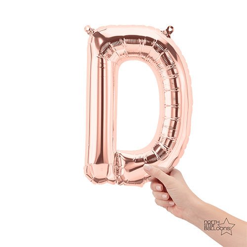 16 inch LETTER D - NORTHSTAR - ROSE GOLD (AIR-FILL ONLY)