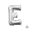 16 inch LETTER E - ANAGRAM - SILVER (AIR - FILL ONLY) - LA Balloons