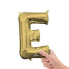 16 inch LETTER E - ANAGRAM - WHITE GOLD (AIR - FILL ONLY) - LA Balloons