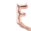 16 inch LETTER F - NORTHSTAR - ROSE GOLD (AIR - FILL ONLY) - LA Balloons