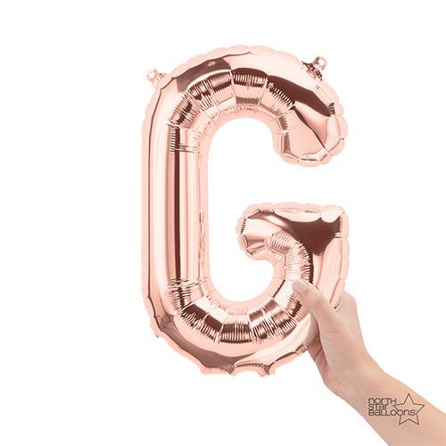 16 inch LETTER G - NORTHSTAR - ROSE GOLD (AIR-FILL ONLY)