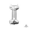 16 inch LETTER I - ANAGRAM - SILVER (AIR - FILL ONLY) - LA Balloons