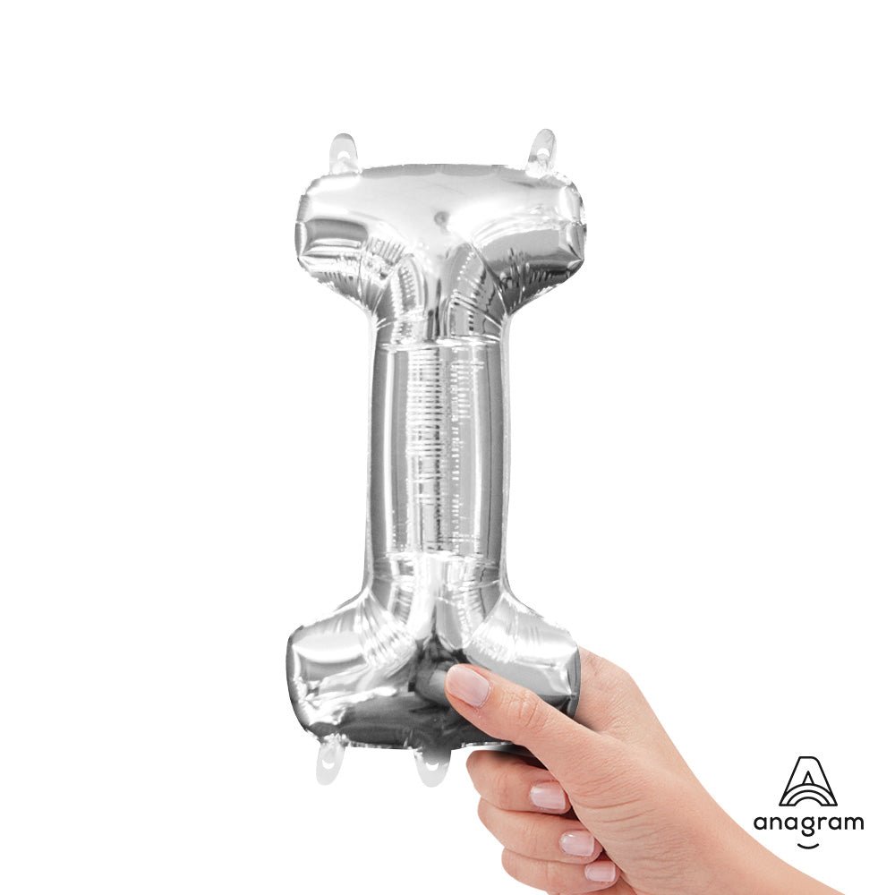 16 inch LETTER I - ANAGRAM - SILVER (AIR-FILL ONLY)