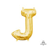 16 inch LETTER J - ANAGRAM - GOLD (AIR - FILL ONLY) - LA Balloons