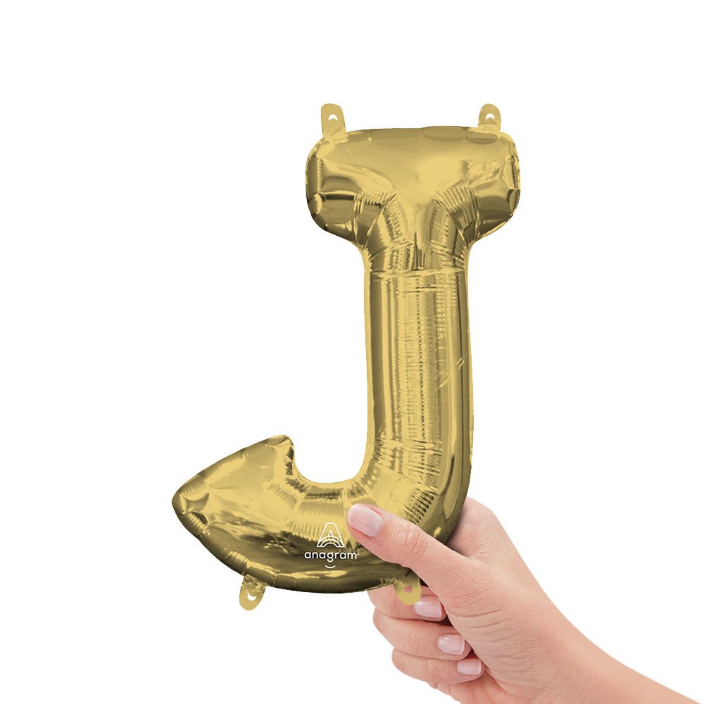 16 inch LETTER J - ANAGRAM - WHITE GOLD (AIR-FILL ONLY)
