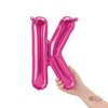 16 inch LETTER K - NORTHSTAR - MAGENTA (AIR - FILL ONLY) - LA Balloons