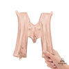 16 inch LETTER M - ANAGRAM - ROSE GOLD (AIR - FILL ONLY) - LA Balloons