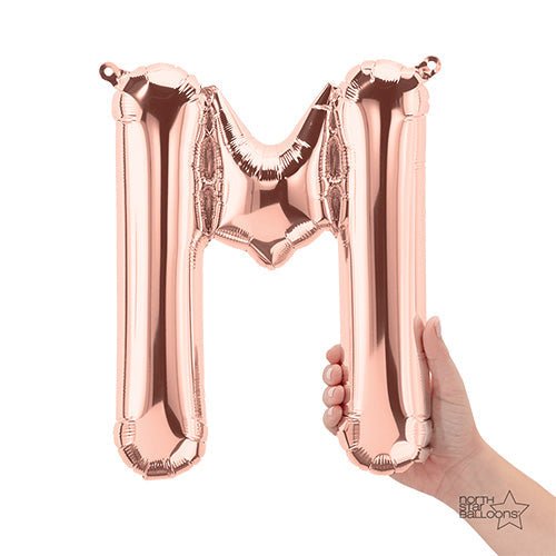 16 inch LETTER M - NORTHSTAR - ROSE GOLD (AIR-FILL ONLY)