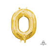 16 inch LETTER O - ANAGRAM - GOLD (AIR - FILL ONLY) - LA Balloons