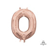 16 inch LETTER O - ANAGRAM - ROSE GOLD (AIR - FILL ONLY) - LA Balloons