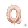 16 inch LETTER Q - ANAGRAM - ROSE GOLD (AIR - FILL ONLY) - LA Balloons