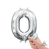 16 inch LETTER Q - ANAGRAM - SILVER (AIR - FILL ONLY) - LA Balloons