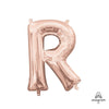 16 inch LETTER R - ANAGRAM - ROSE GOLD (AIR - FILL ONLY) - LA Balloons