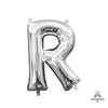 16 inch LETTER R - ANAGRAM - SILVER (AIR - FILL ONLY) - LA Balloons