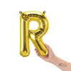 16 inch LETTER R - NORTHSTAR - GOLD (AIR - FILL ONLY) - LA Balloons