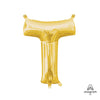 16 inch LETTER T - ANAGRAM - GOLD (AIR - FILL ONLY) - LA Balloons