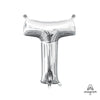 16 inch LETTER T - ANAGRAM - SILVER (AIR - FILL ONLY) - LA Balloons