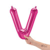 16 inch LETTER V - NORTHSTAR - MAGENTA (AIR - FILL ONLY) - LA Balloons