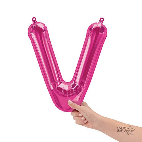 16 inch LETTER V - NORTHSTAR - MAGENTA (AIR-FILL ONLY)