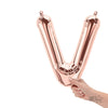 16 inch LETTER V - NORTHSTAR - ROSE GOLD (AIR - FILL ONLY) - LA Balloons