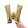 16 inch LETTER W - ANAGRAM - WHITE GOLD (AIR - FILL ONLY) - LA Balloons
