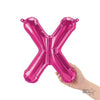 16 inch LETTER X - NORTHSTAR - MAGENTA (AIR - FILL ONLY) - LA Balloons