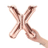 16 inch LETTER X - NORTHSTAR - ROSE GOLD (AIR - FILL ONLY) - LA Balloons
