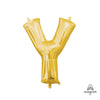 16 inch LETTER Y - ANAGRAM - GOLD (AIR - FILL ONLY) - LA Balloons