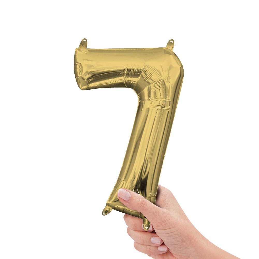 16 inch NUMBER 7 - ANAGRAM - WHITE GOLD (AIR-FILL ONLY)