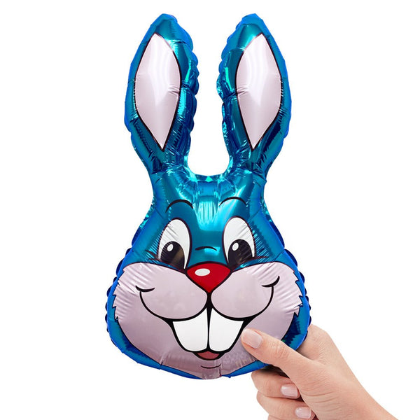 16 inch RABBIT - BLUE MINI SHAPE (AIR - FILL ONLY) - LA Balloons