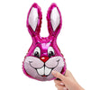 16 inch RABBIT - FUCHSIA MINI SHAPE (AIR - FILL ONLY) - LA Balloons