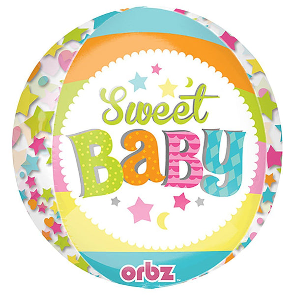 16 inch SWEET BABY MOON ORBZ - LA Balloons